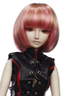 限定版ウィッグ☆ピンクとブラウンのハイライトで個性的に♪サラツヤ綺麗なショートボブスタイルです☆彡